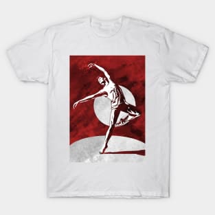 Male Dancer Linoprint T-Shirt